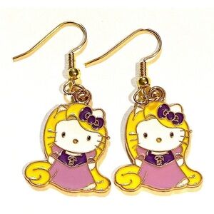 Hello Kitty Rapunzel Dangle Earrings